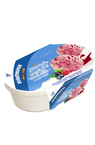 Мороженое сливочное ванильное с наполнителем «Лесная ягода»