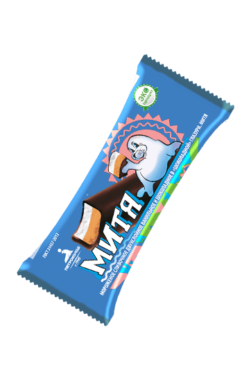 «Митя» Мороженое сливочное двухслойное ванильное и шоколадное в шоколадной глазури