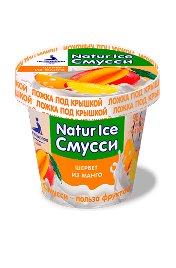 «Natur Ice» Замороженный взбитый десерт шербет из манго